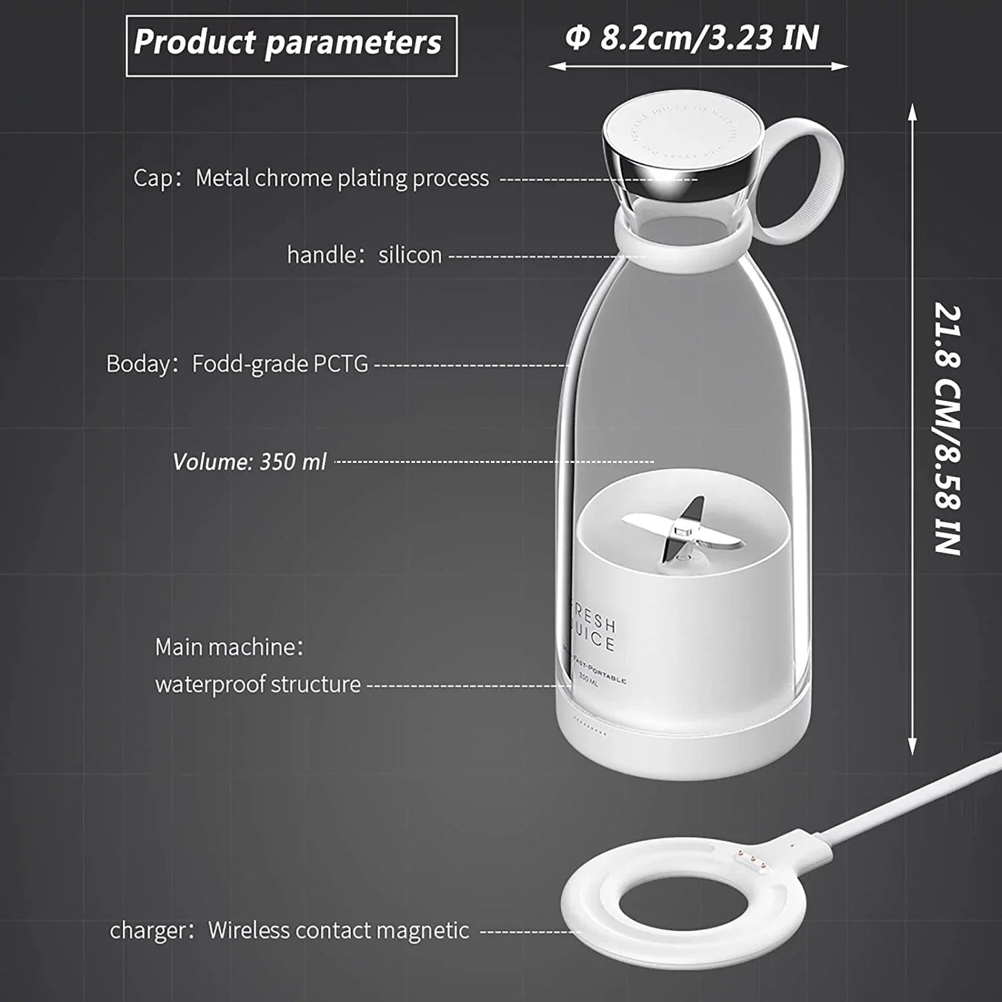 Blender for Smoothies Personal Mini Blenders Cup for Juice